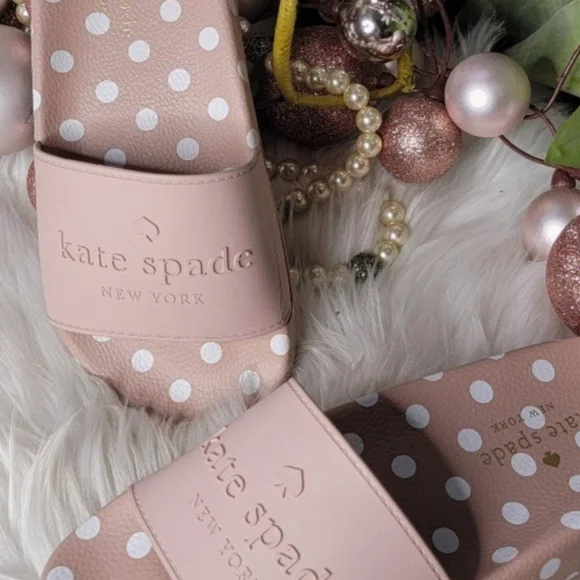 Kate Spade Women's Slides Size:6b DUSTY PINK new - Picture 2 of 6
